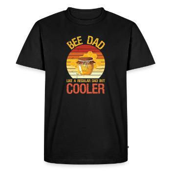 Bee Dad Honey Beekeeper Funny Beekeeping - Men's Premium Organic T-Shirt - black - Front - Nico (187cm)