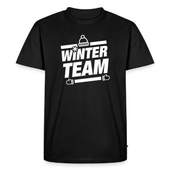 Équipe d’hiver Wintery - T-shirt Premium bio Homme - noir - Devant - Nico (187cm)