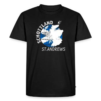 St. Andrews - T-shirt Premium bio Homme - noir - Devant - Nico (187cm)