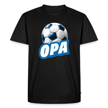 Grand-père de football de l’OPA Fan de football - T-shirt Premium bio Homme - noir - Devant - Nico (187cm)