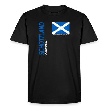 Aberdeen - Men's Premium Organic T-Shirt - black - Front - Nico (187cm)
