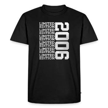 ÉDITION LIMITÉE 2006 20 ANS 20E ANNIVERSAIRE - T-shirt Premium bio Homme - noir - Devant - Nico (187cm)