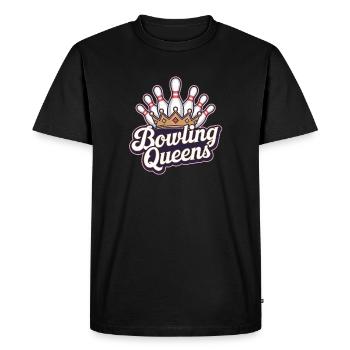 Bowling Queens Crown Skittles Team Ligue féminine - T-shirt Premium bio Homme - noir - Devant - Nico (187cm)