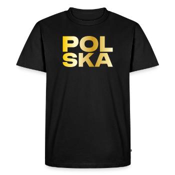 Don d’or Pologne-Polska - T-shirt Premium bio Homme - noir - Devant - Nico (187cm)
