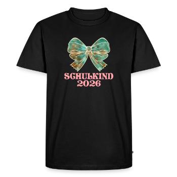 Filles inscrites scolaires en 2026 - T-shirt Premium bio Homme - noir - Devant - Nico (187cm)