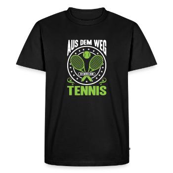 Tennis Player Gifts Tennis Sayings Outfits - Men's Premium Organic T-Shirt - black - Front - Nico (187cm)