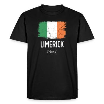 limerick - Men's Premium Organic T-Shirt - black - Front - Nico (187cm)