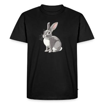 Lapin Lapin - T-shirt Premium bio Homme - noir - Devant - Nico (187cm)