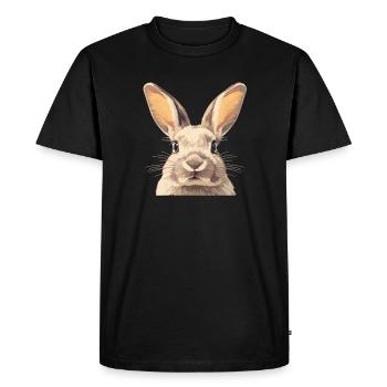 Lapin Lapin - T-shirt Premium bio Homme - noir - Devant - Nico (187cm)