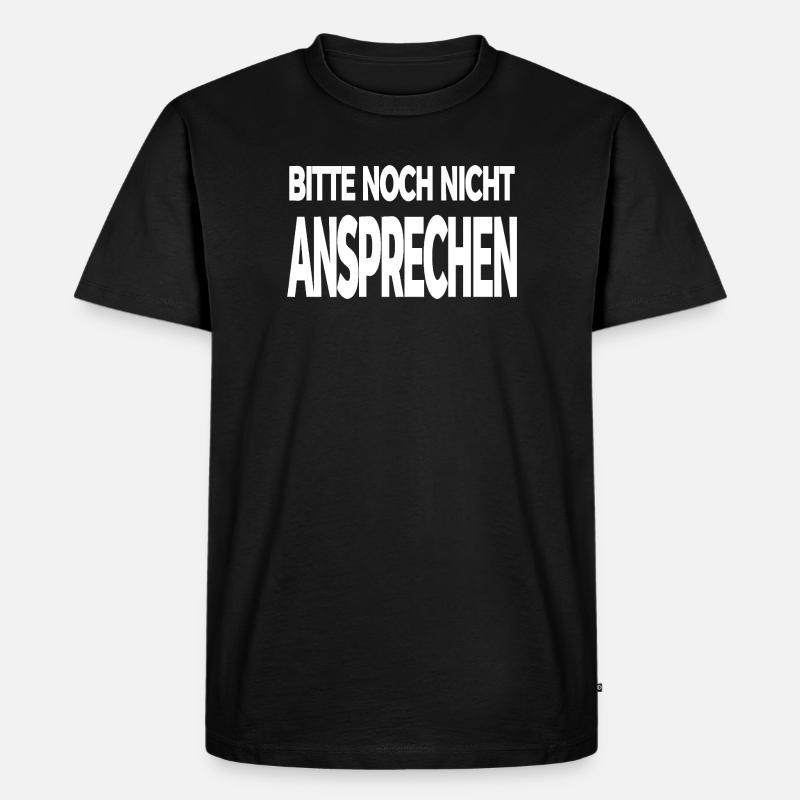 Ansprechen - Männer Premium Bio T-Shirt - Schwarz