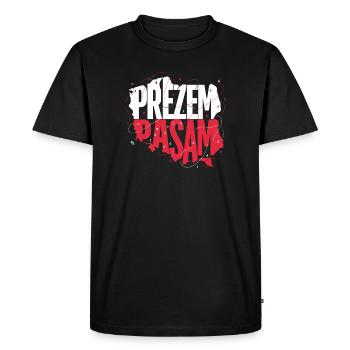 PREZEMPASM Prezem Strip Meme Poland Rosalia - Men's Premium Organic T-Shirt - black - Front - Nico (187cm)