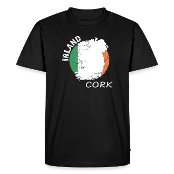 Cork - Men's Premium Organic T-Shirt - black - Front - Nico (187cm)