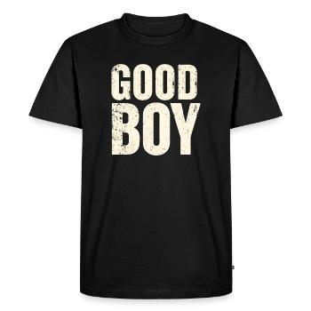 Good boy. - Men's Premium Organic T-Shirt - black - Front - Nico (187cm)