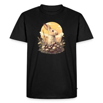 Lapin Lapin - T-shirt Premium bio Homme - noir - Devant - Nico (187cm)