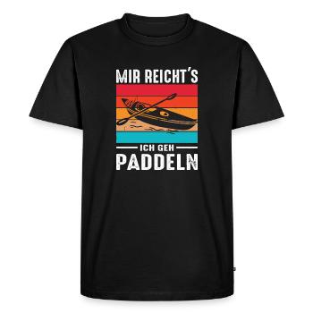 Kayaker Gifts Kayak Water Sports Outfits - Men's Premium Organic T-Shirt - black - Front - Nico (187cm)