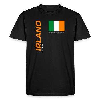Cork - Men's Premium Organic T-Shirt - black - Front - Nico (187cm)