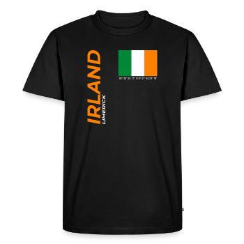 limerick - Men's Premium Organic T-Shirt - black - Front - Nico (187cm)