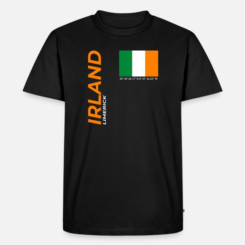 Limerick - Männer Premium Bio T-Shirt - Schwarz