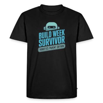 Cadeau Parent de l’équipe Robot - T-shirt Premium bio Homme - noir - Devant - Nico (187cm)