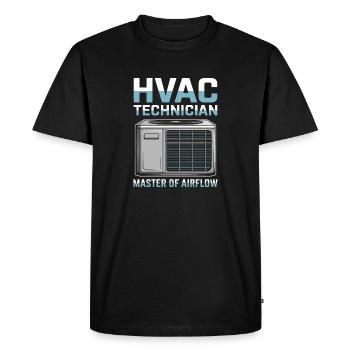 HVAC Technician Cooling Technology Gift Men Professionals - Men's Premium Organic T-Shirt - black - Front - Nico (187cm)