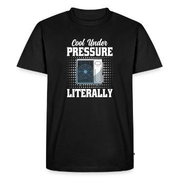 Technicien CVC - Professionnels de la ventilation Hommes - T-shirt Premium bio Homme - noir - Devant - Nico (187cm)