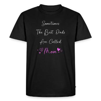 Maman célibataire Maman célibataire Maman célibataire - T-shirt Premium bio Homme - noir - Devant - Nico (187cm)