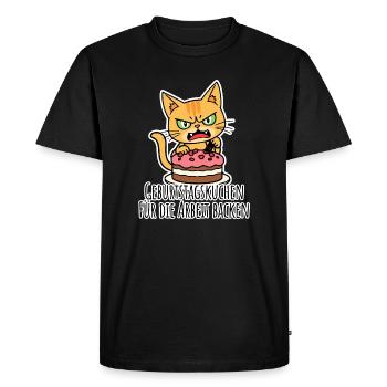 Geburtstagskuchen für die Arbeit backen, ja nice! - T-shirt Premium bio Homme - noir - Devant - Nico (187cm)