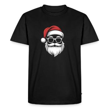 Chill Santa Skull - Men's Premium Organic T-Shirt - black - Front - Nico (187cm)