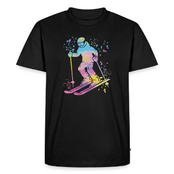 Alpine skiing Winter sports Nordic skiing - Men's Premium Organic T-Shirt - black - Front - Nico (187cm)