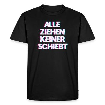 Hardtekk Tekk - T-shirt Premium bio Homme - noir - Devant - Nico (187cm)