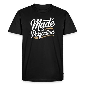 Fait à la perfection mûri à la perfection parfait - T-shirt Premium bio Homme - noir - Devant - Nico (187cm)