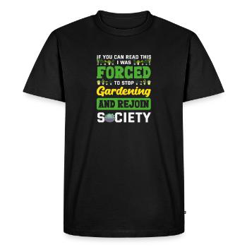 Garden & Plant Lovers Gifts - Men's Premium Organic T-Shirt - black - Front - Nico (187cm)