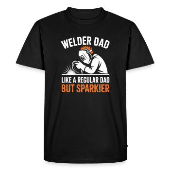 Welder Saying Profession Funny Welder Gift - Men's Premium Organic T-Shirt - black - Front - Nico (187cm)