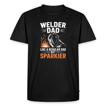 Welder Saying Profession Funny Welder Gift - Men's Premium Organic T-Shirt - black - Front - Nico (187cm)