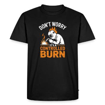 Welder Saying Profession Funny Welder Gift - Men's Premium Organic T-Shirt - black - Front - Nico (187cm)