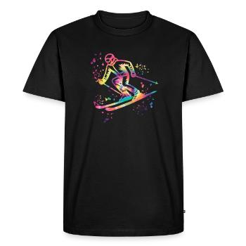 Alpine skiing Winter sports Nordic skiing - Men's Premium Organic T-Shirt - black - Front - Nico (187cm)