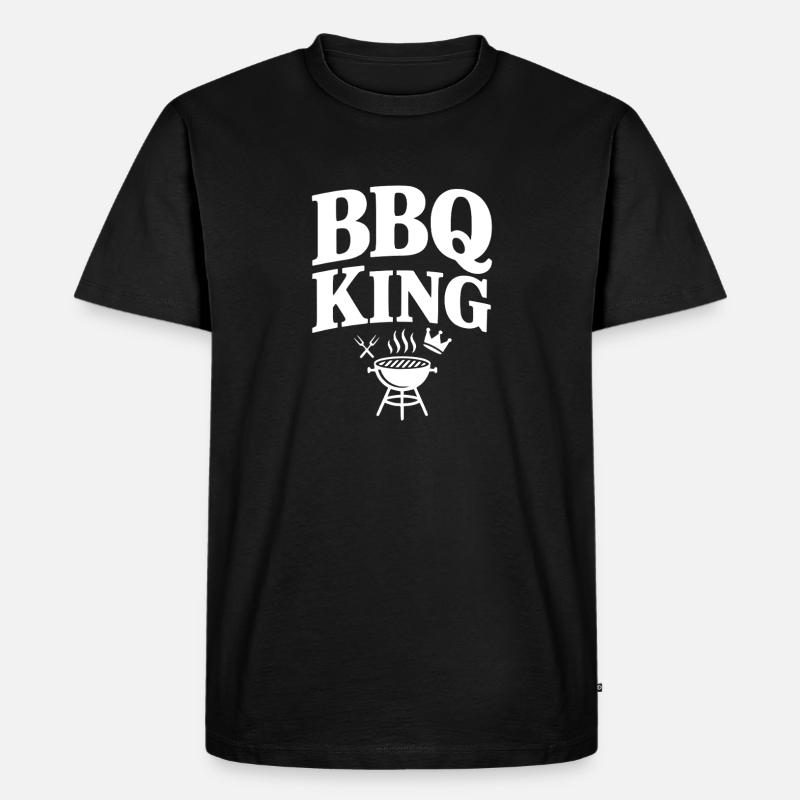 BBQ Kingsize-Bett - Männer Premium Bio T-Shirt - Schwarz