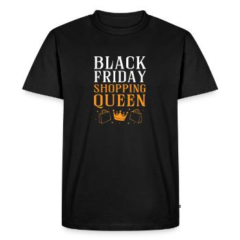 Virée shopping du Black Friday - T-shirt Premium bio Homme - noir - Devant - Nico (187cm)