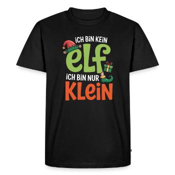 Little Elf – I'm not an elf - Men's Premium Organic T-Shirt - black - Front - Nico (187cm)