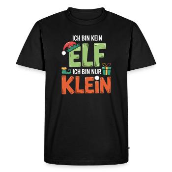 Je ne suis pas un elfe, je suis petit - T-shirt Premium bio Homme - noir - Devant - Nico (187cm)