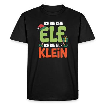 I'm not an elf, I'm small - Men's Premium Organic T-Shirt - black - Front - Nico (187cm)