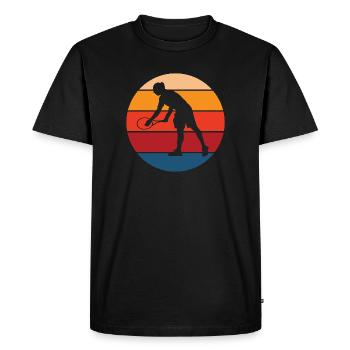 tennis - Men's Premium Organic T-Shirt - black - Front - Nico (187cm)
