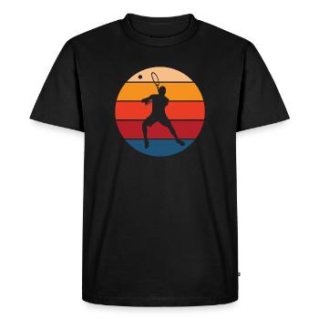 tennis - Men's Premium Organic T-Shirt - black - Front - Nico (187cm)