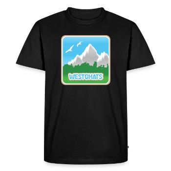WESTERN GHATS - Men's Premium Organic T-Shirt - black - Front - Nico (187cm)