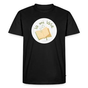 la mi läse - T-shirt Premium bio Homme - noir - Devant - Nico (187cm)