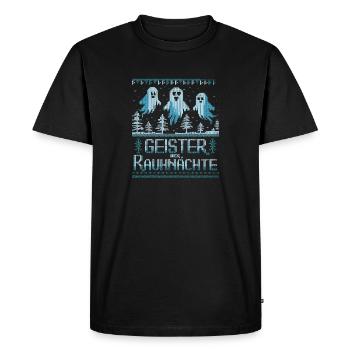 Fantômes du Rauhnächte Divertissement hivernal de fantômes - T-shirt Premium bio Homme - noir - Devant - Nico (187cm)