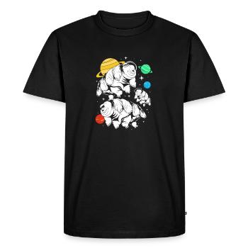 Tardigrade Tardigrade Ours d’eau tardigrade - T-shirt Premium bio Homme - noir - Devant - Nico (187cm)