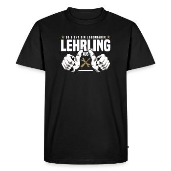Apprenti - T-shirt Premium bio Homme - noir - Devant - Nico (187cm)
