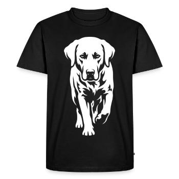 Labrador – Élégance intemporelle - T-shirt Premium bio Homme - noir - Devant - Nico (187cm)