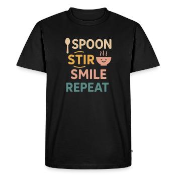 Culture du petit-déjeuner de la bouillie du jour au lendemain - T-shirt Premium bio Homme - noir - Devant - Nico (187cm)